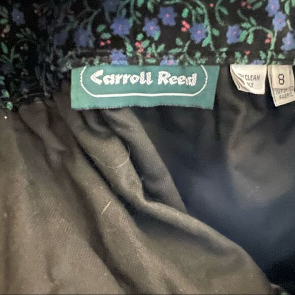 Vintage Carroll Reed Floral Velvet Maxi Skirt - Picture 5 of 5